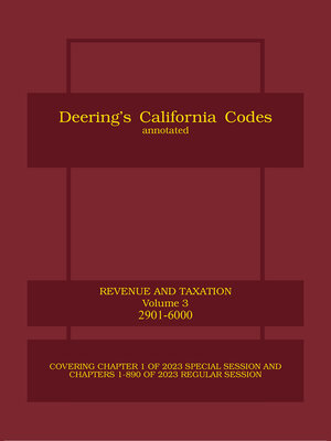 cover image of Deering's California Revenue and Taxation Code, Annotated